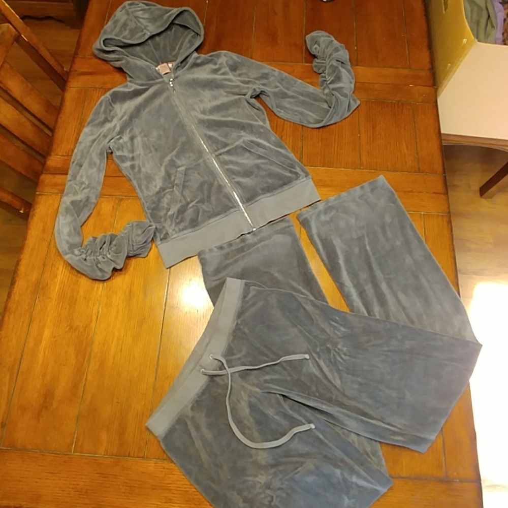 Juicy Couture Gray Jacket and Pant Set